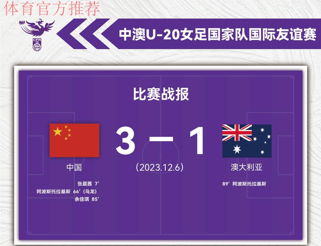 中国U-20女足友谊赛1:3不敌澳大利亚队 中国U-20女足友谊赛1:3不敌澳大利亚队